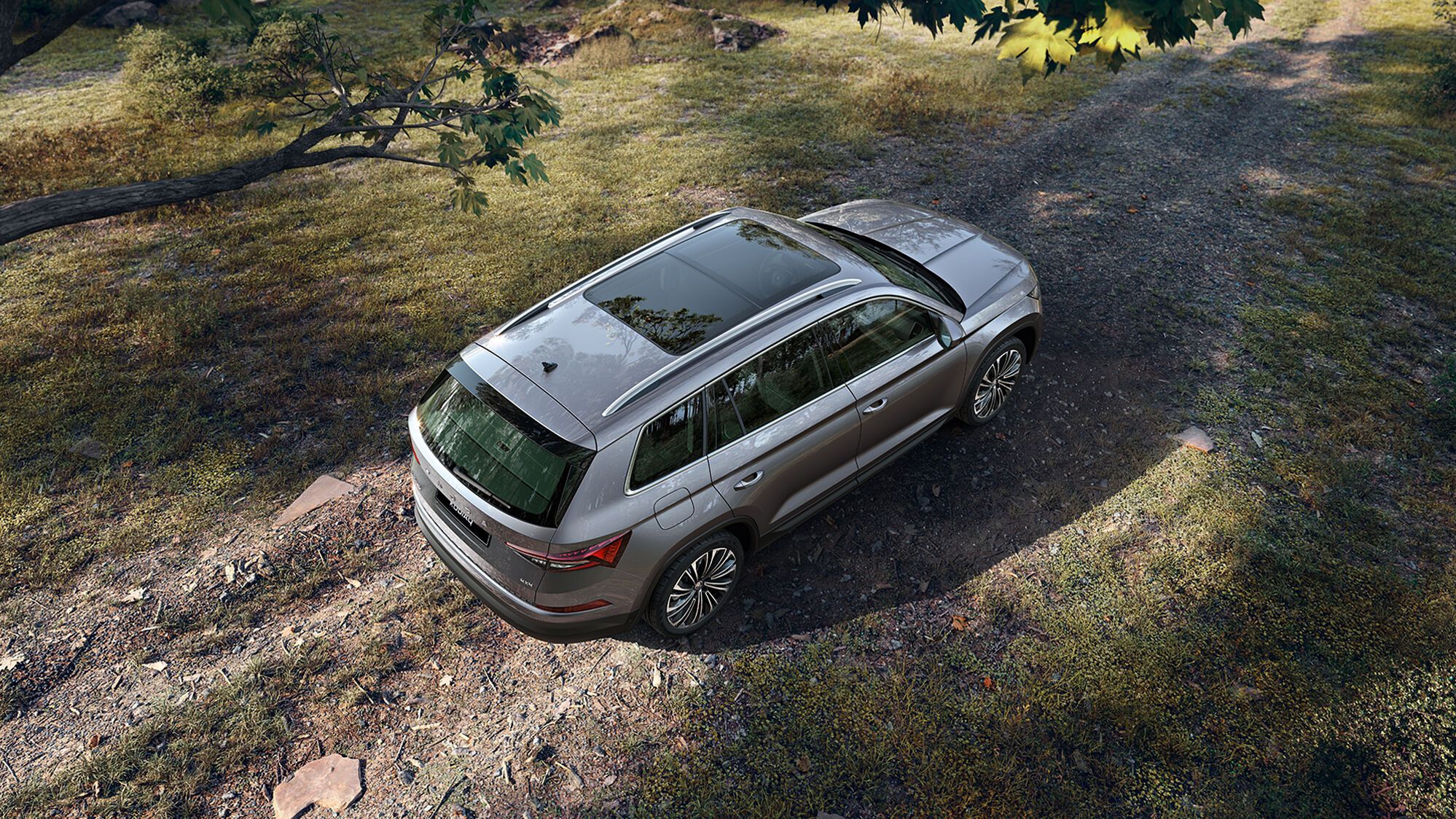 Innenansicht vorne im Škoda Kodiaq