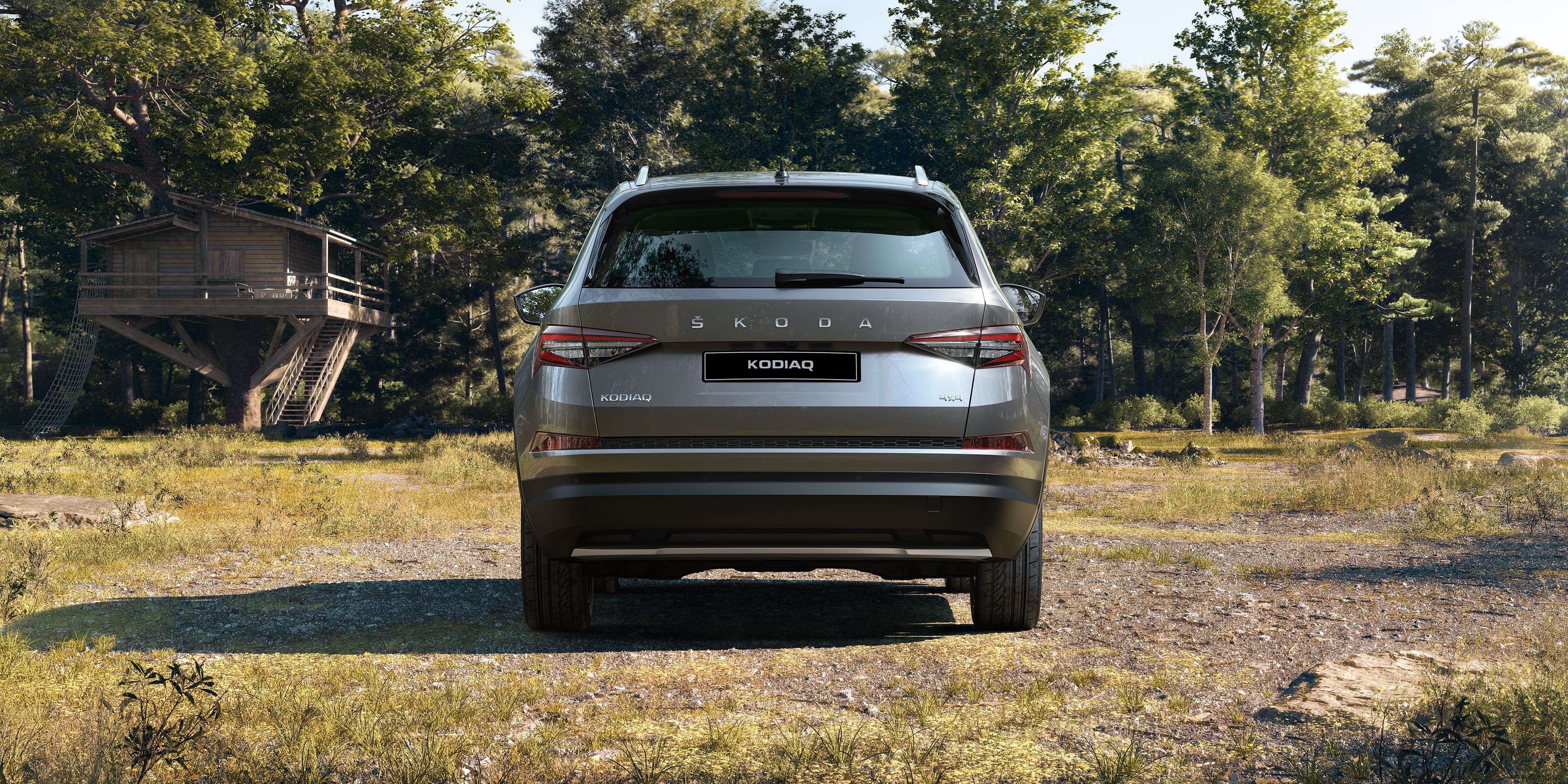 Das Heck eines Škoda Kodiaq